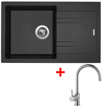 Sinks LINEA 780 N Metalblack+VITALIA  